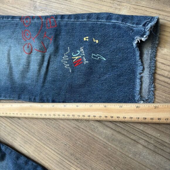 Gap - Anniversary Limited Edition Embroidered Jeans Girls - Size 10 Plus - Picture 5 of 8